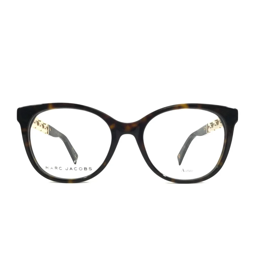 Marc Jacobs Eyeglasses Frames 335 QUM Tortoise Brown Cat Eye Full Rim 52-19-140